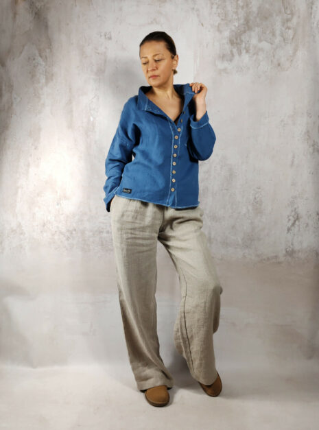 Lumii_20251210_114601981 koszula lniana damska Wiktoria przód 2