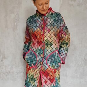 Płaszcz gobelinowy damski "Witraż"