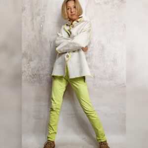 Żakiet lniany damski oversize LEA – 100% len